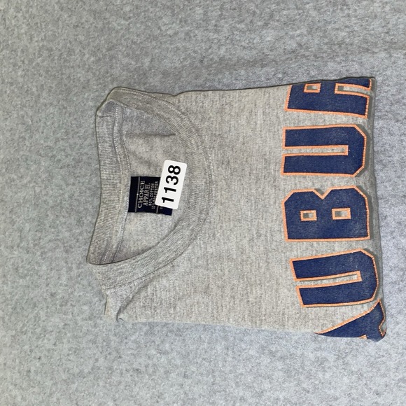 Vtg Auburn‎ Tigers Long Sleeve Shirt Men's L Gray NCAA Collegiate Graphic Y2K - Picture 15 of 15
